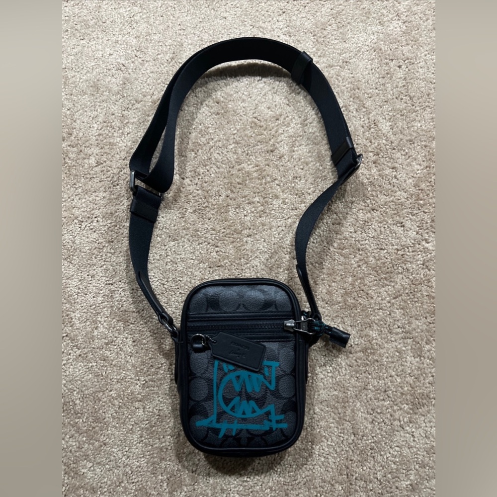 Terrain Crossbody In Signature Canvas With Rexy By Guang Yu